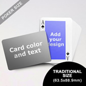 Classic Personalized Both Sides Landscape Back Playing Cards (63.5 x 88.9mm)