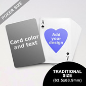 Heart to Heart Series Custom Back Playing Cards (63.5 x 88.9mm)