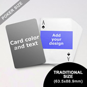 Landscape Photo Personalized Both Sides Playing Cards (63.5 x 88.9mm)