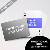Landscape Photo Personalized Both Sides Horizontal Back Playing Cards (63.5 x 88.9mm)