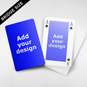 Bridge Size Playing Cards Rectangular Back, 4 index