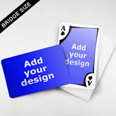 Bridge Size Playing Cards – Frame Back, Wide angled Front