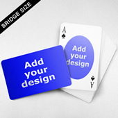 Bridge Size Playing Cards – Oval Back, Wide angled Front