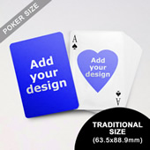 Heart to Heart Series Custom Front and Back Playing Cards (63.5 x 88.9mm)